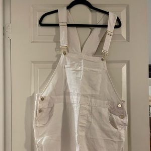NWT Linen Blend Off White Overalls
